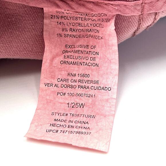 Jolt NWT Washed Dusty Rose Pink Stretch Denim Mini Skirt 1/25W Coastal Cowgirl - Picture 10 of 10